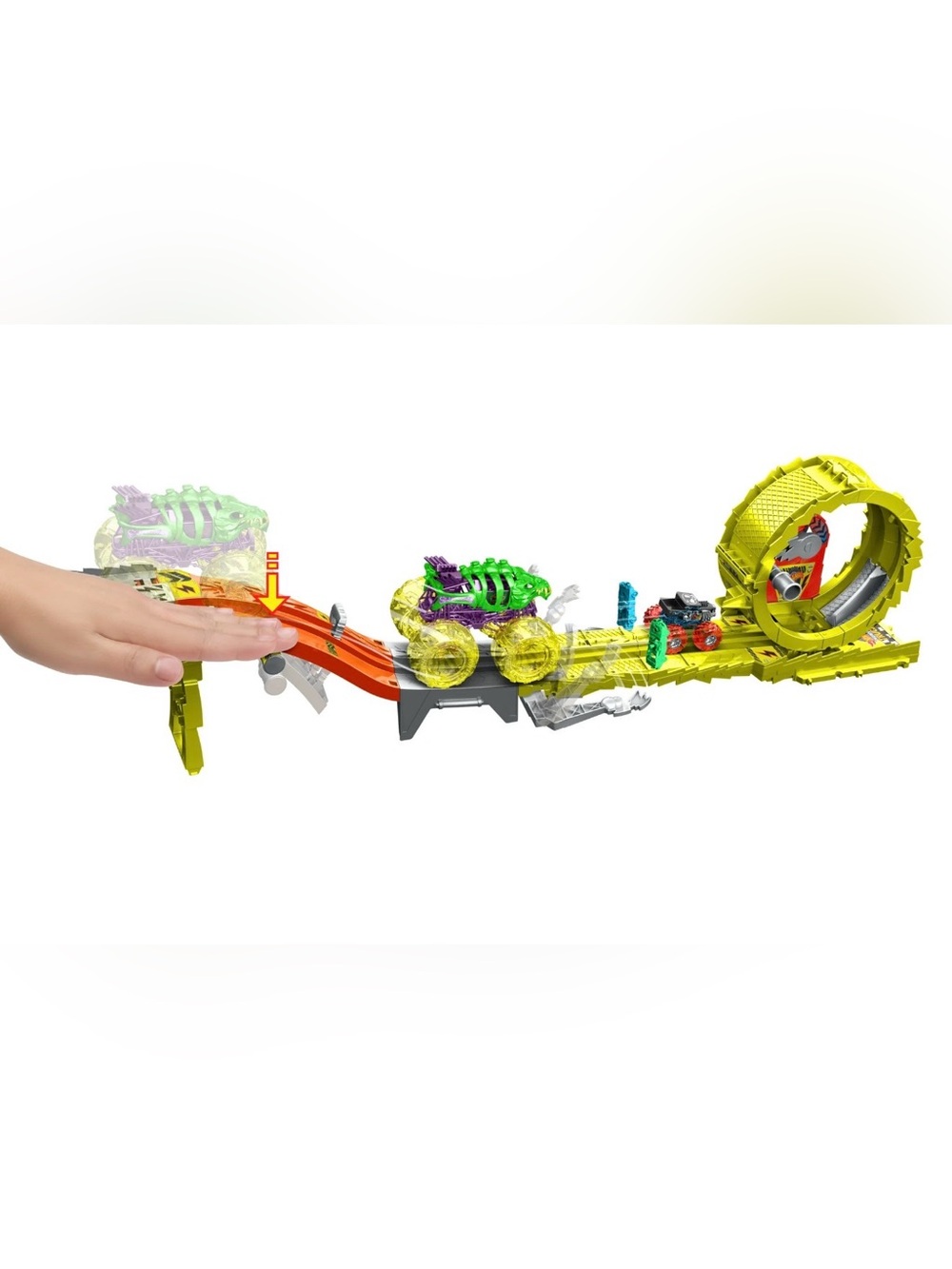 Hot Wheels Monster Trucks Power Smashers Charge & Chase Challenge Track Set NIB - Picture 8 of 9